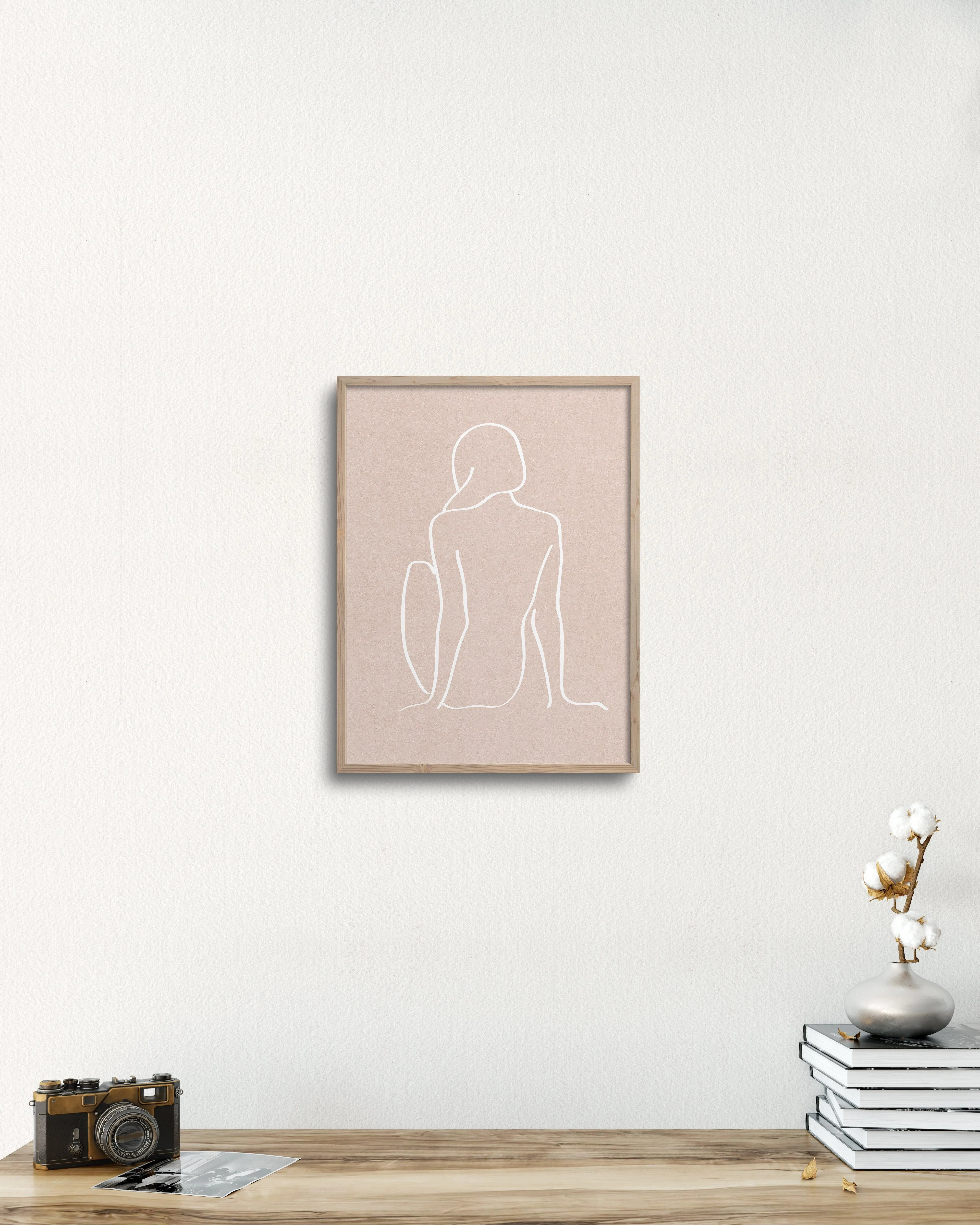 figure 1 art print in sea salt