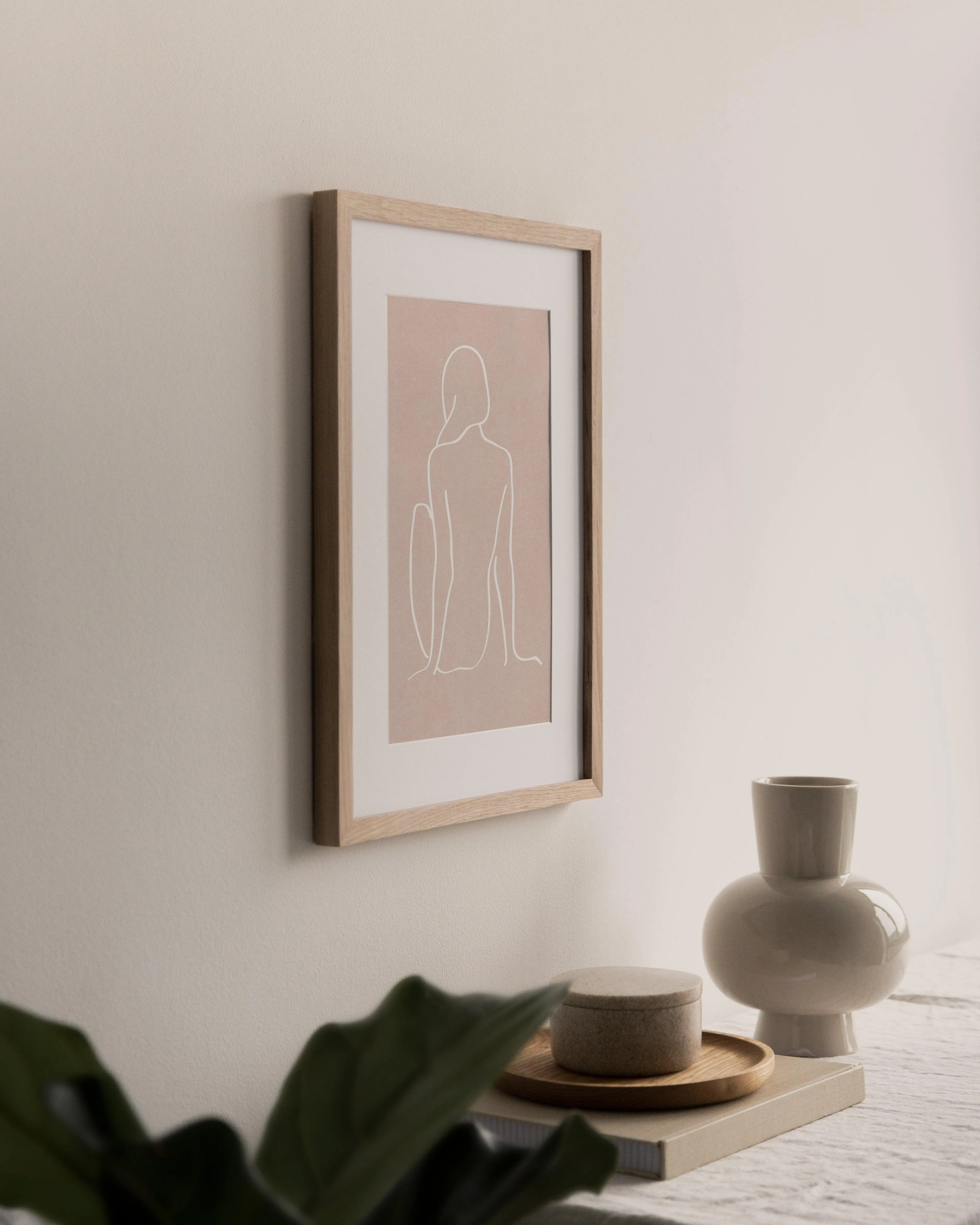 figure 1 art print in sea salt