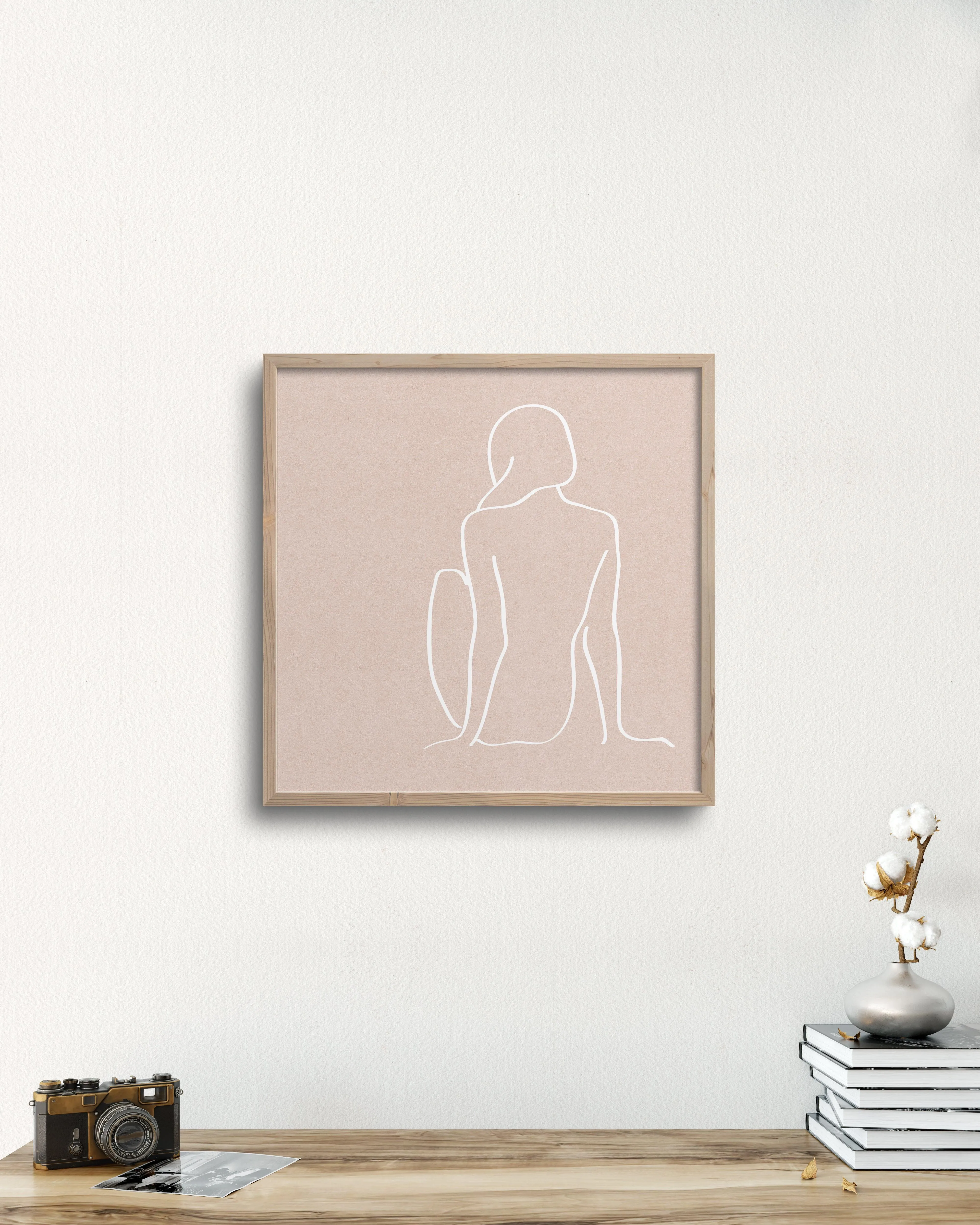 figure 1 art print in sea salt