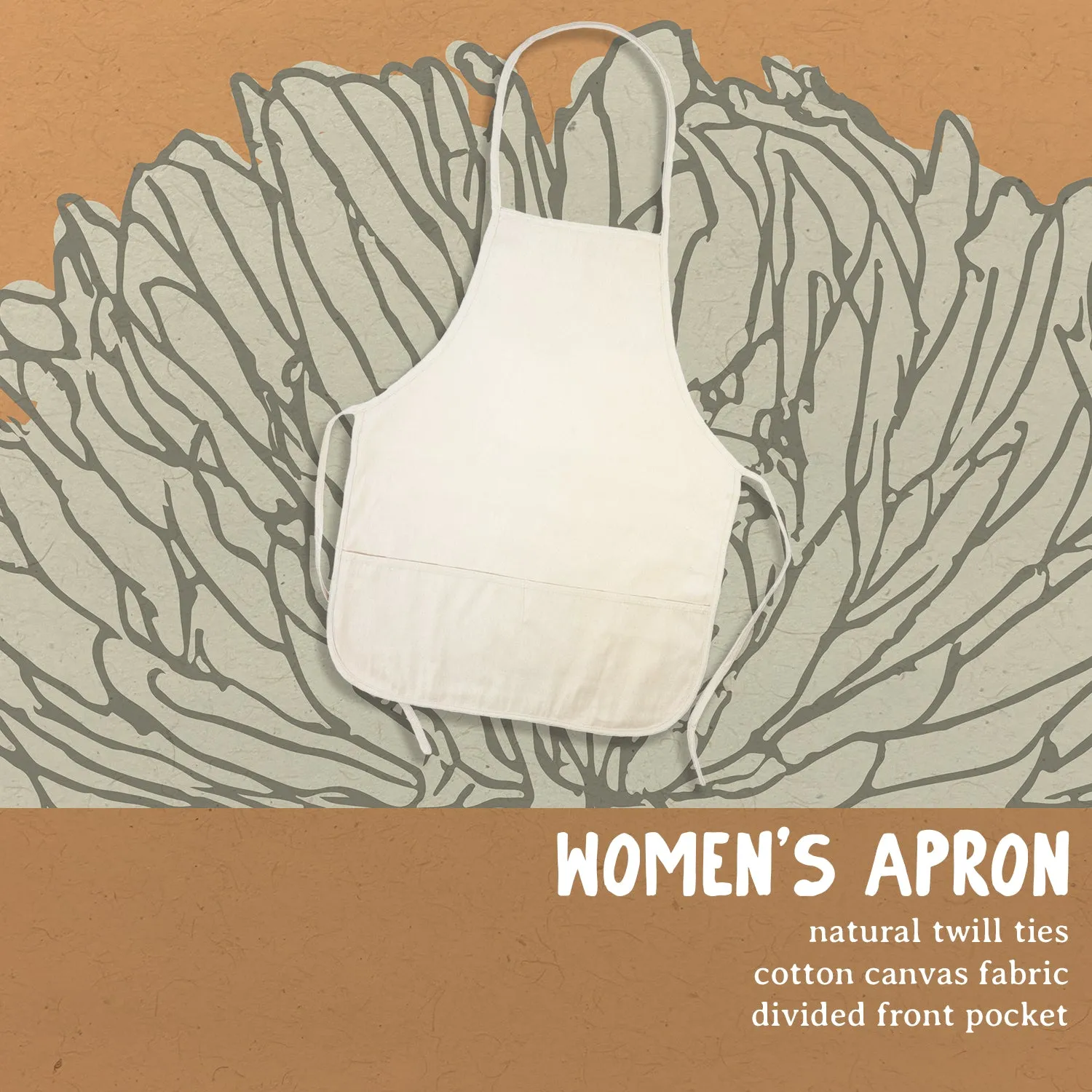 Floral Bow Toile - Spring Women's Apron