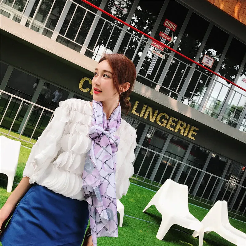 Floral Long Thick Scarf for Women