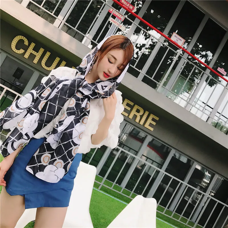 Floral Long Thick Scarf for Women