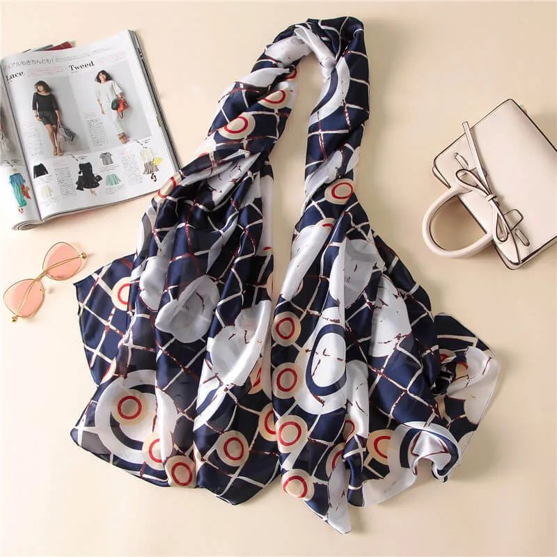 Floral Long Thick Scarf for Women