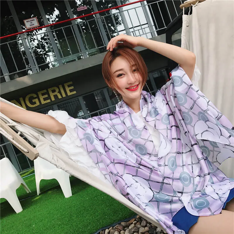Floral Long Thick Scarf for Women