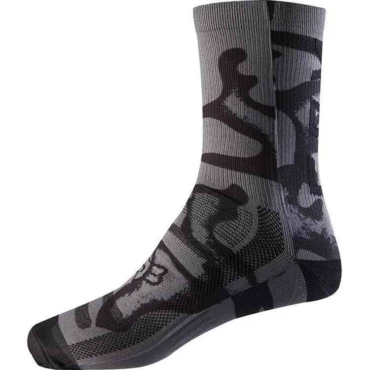 Fox 8in Print Womens Socks
