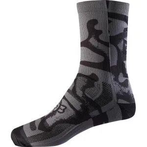 Fox 8in Print Womens Socks