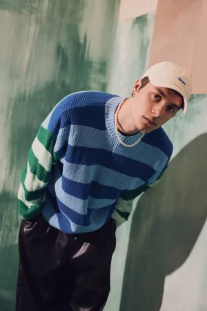 Funky Stripe Knit Sweater