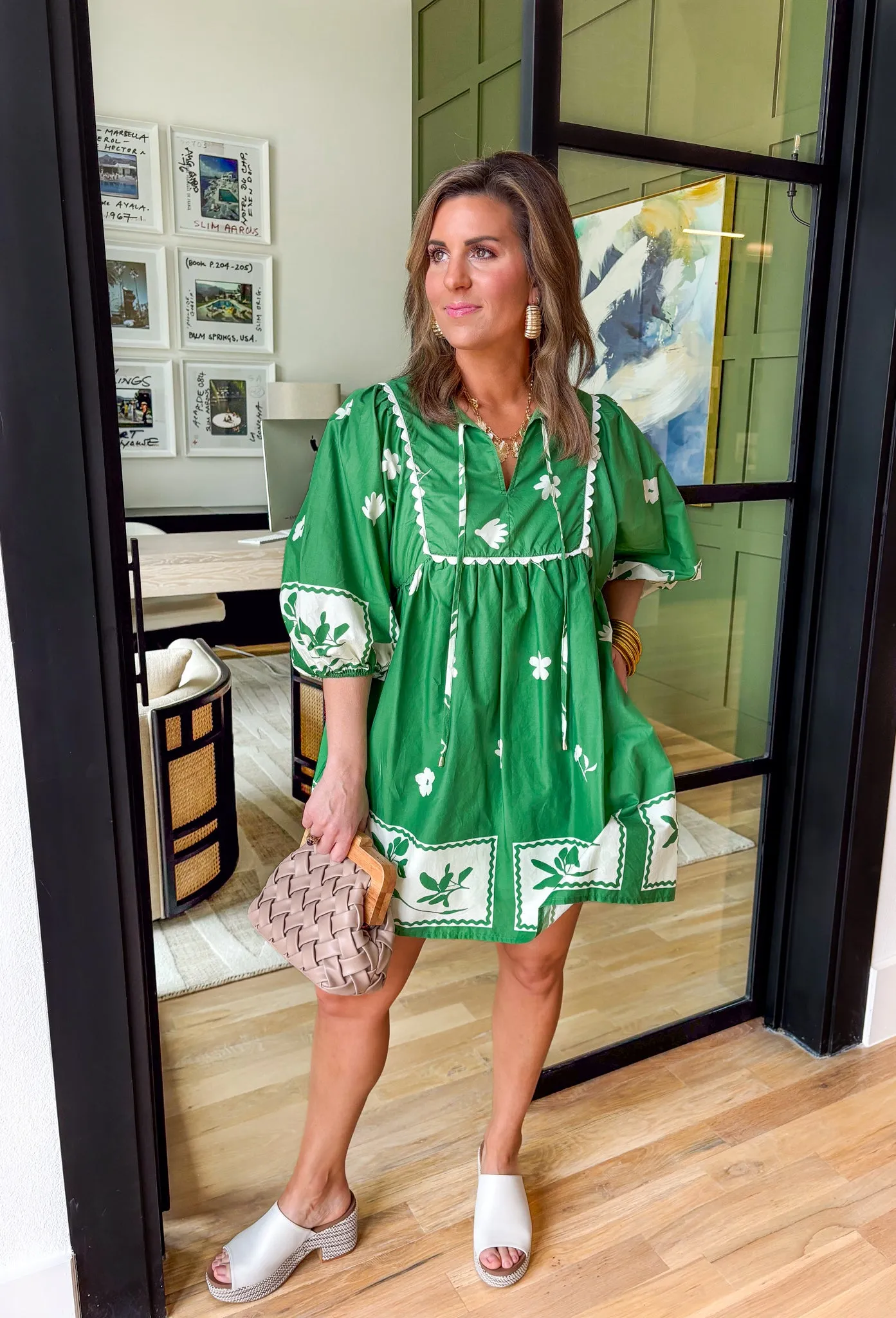 Garden Party Kelly Green Dress
