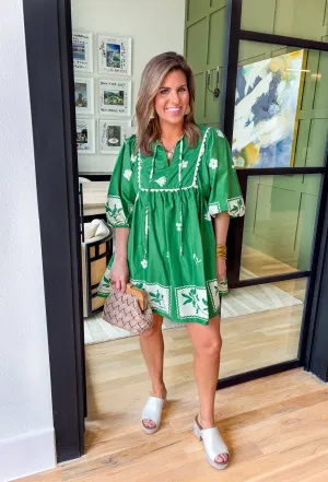 Garden Party Kelly Green Dress