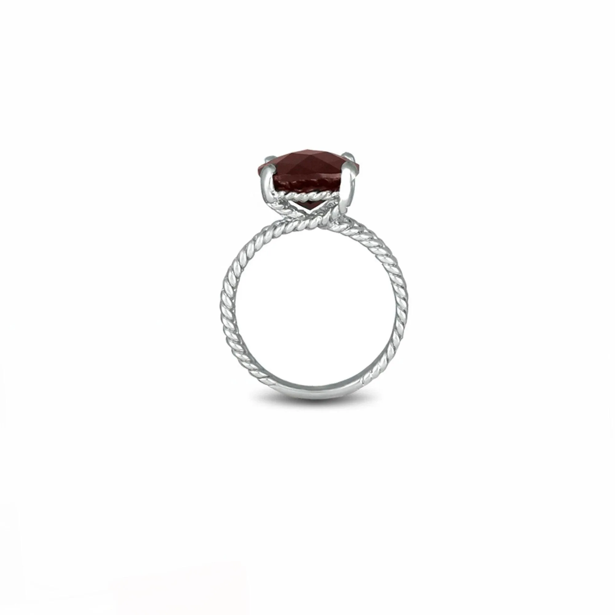 Garnet Fashion Ring in Sterling Silver