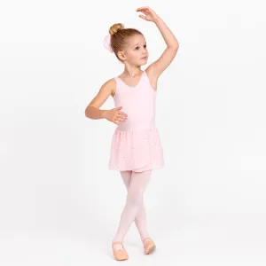 Gathered Tank Leotard in Pink