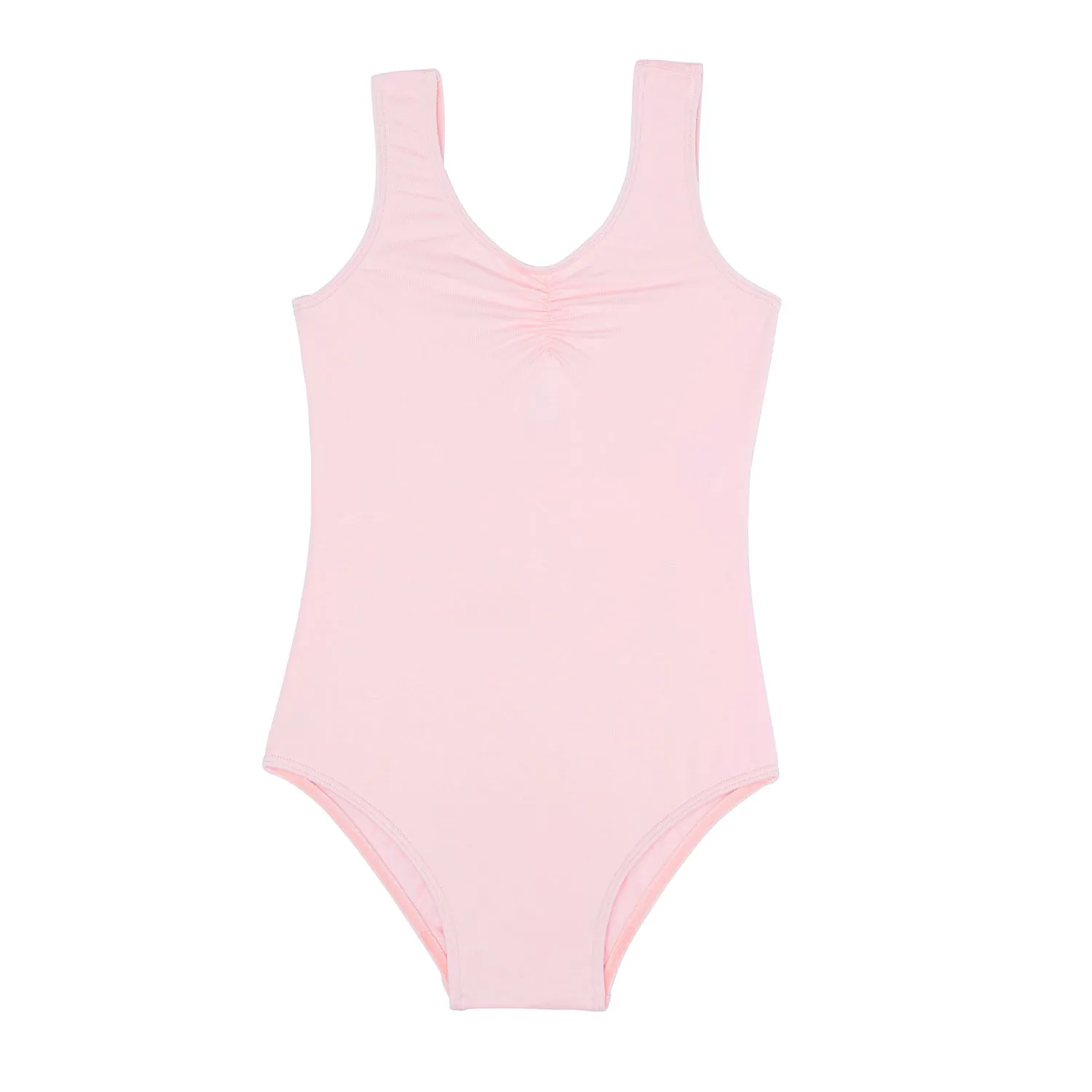Gathered Tank Leotard in Pink