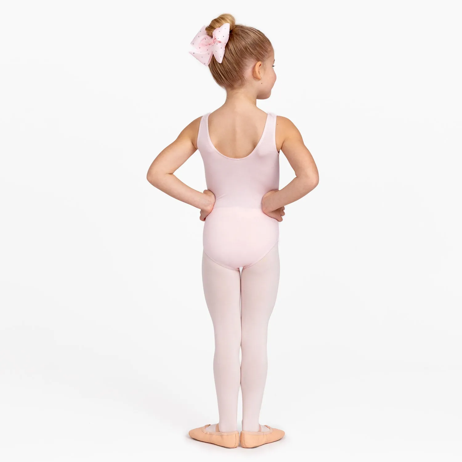 Gathered Tank Leotard in Pink