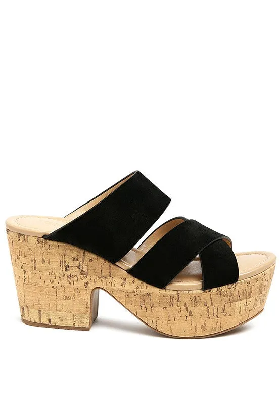 GERD BLOCK SUEDE SANDAL