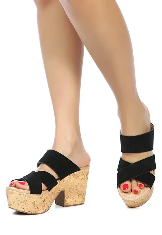 GERD BLOCK SUEDE SANDAL