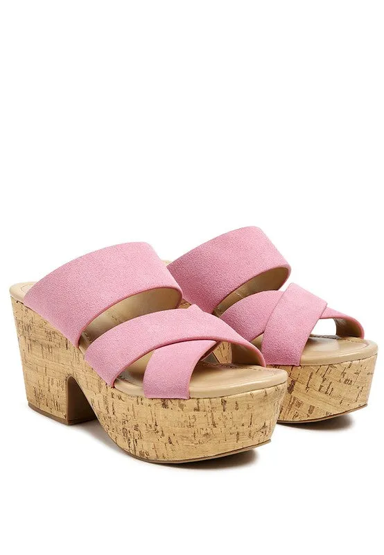 GERD BLOCK SUEDE SANDAL