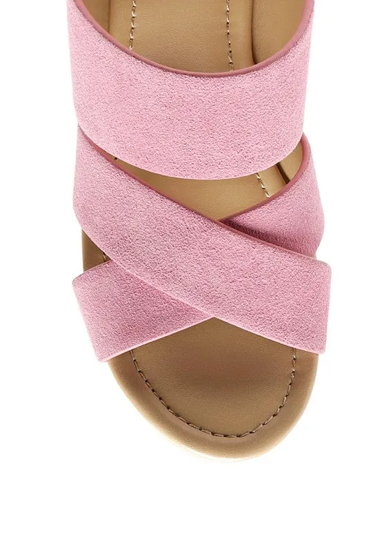 GERD BLOCK SUEDE SANDAL