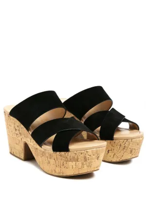 GERD BLOCK SUEDE SANDAL