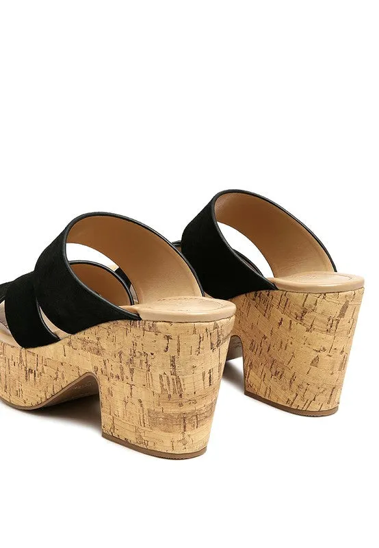 GERD BLOCK SUEDE SANDAL