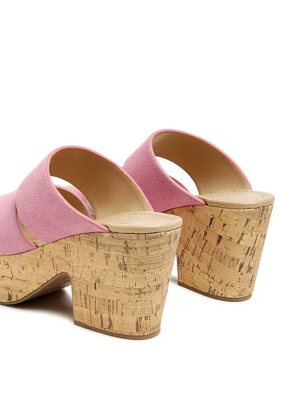 GERD BLOCK SUEDE SANDAL