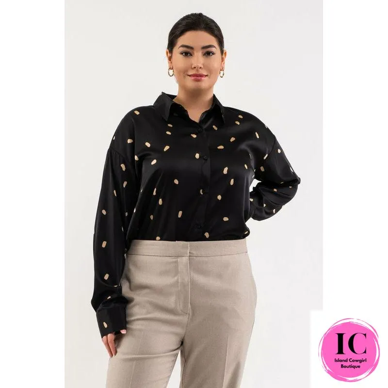 Get Together Black Polka Dot Blouse