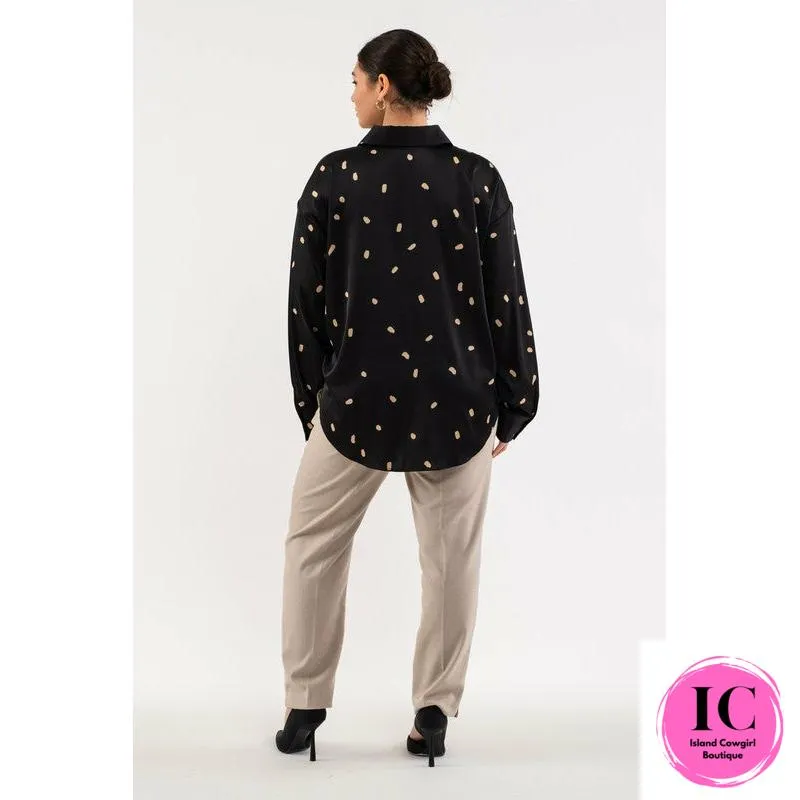 Get Together Black Polka Dot Blouse