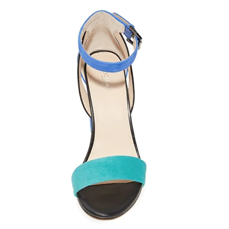 Gianna Suede Ankle Strap High Heel Sandals