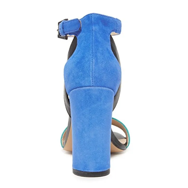 Gianna Suede Ankle Strap High Heel Sandals
