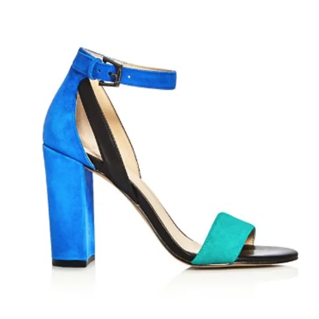 Gianna Suede Ankle Strap High Heel Sandals