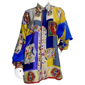 Gianni Versace 1990s Coat of Arms Shirt