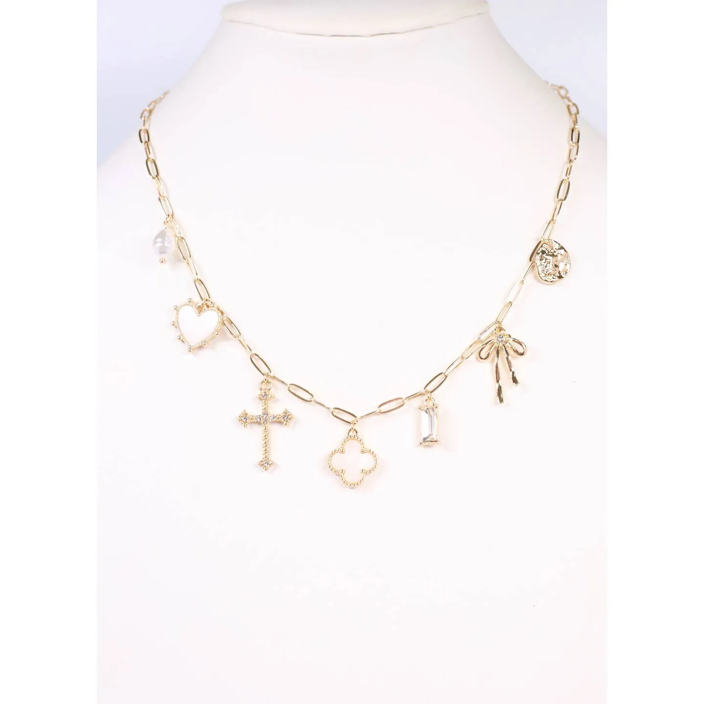 Ginifer Charm Necklace Gold