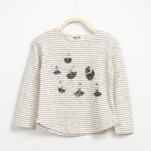 Girls Long Sleeve Striped T-Shirt