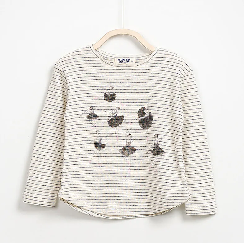 Girls Long Sleeve Striped T-Shirt