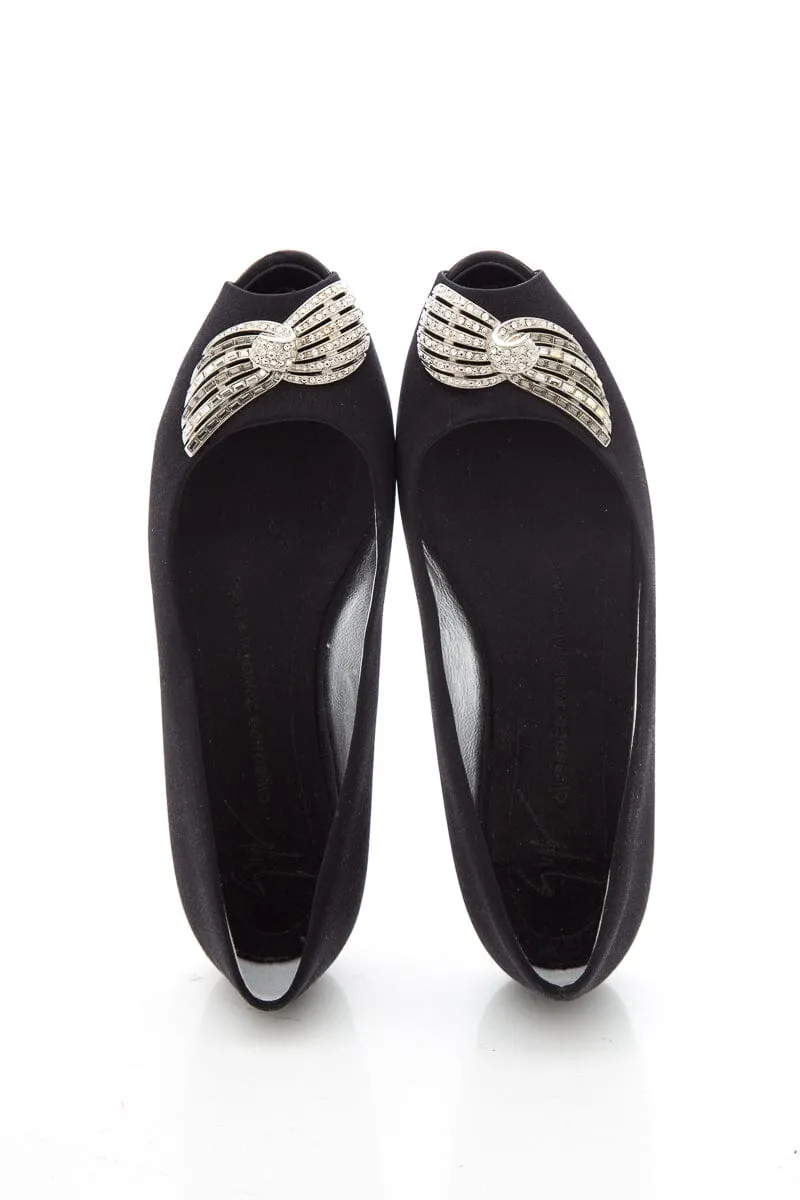 Giuseppe Zanotti Black Flats SZ 36.5