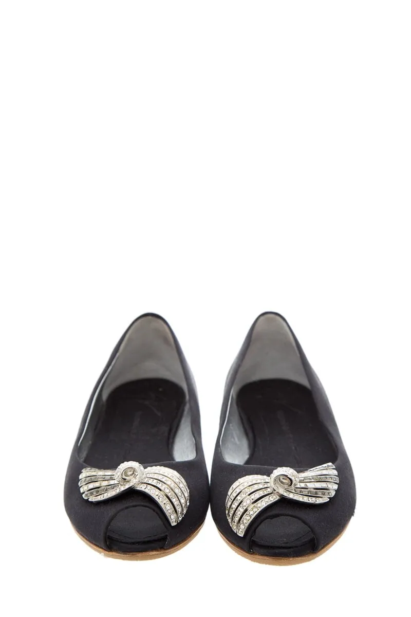 Giuseppe Zanotti Black Flats SZ 36.5