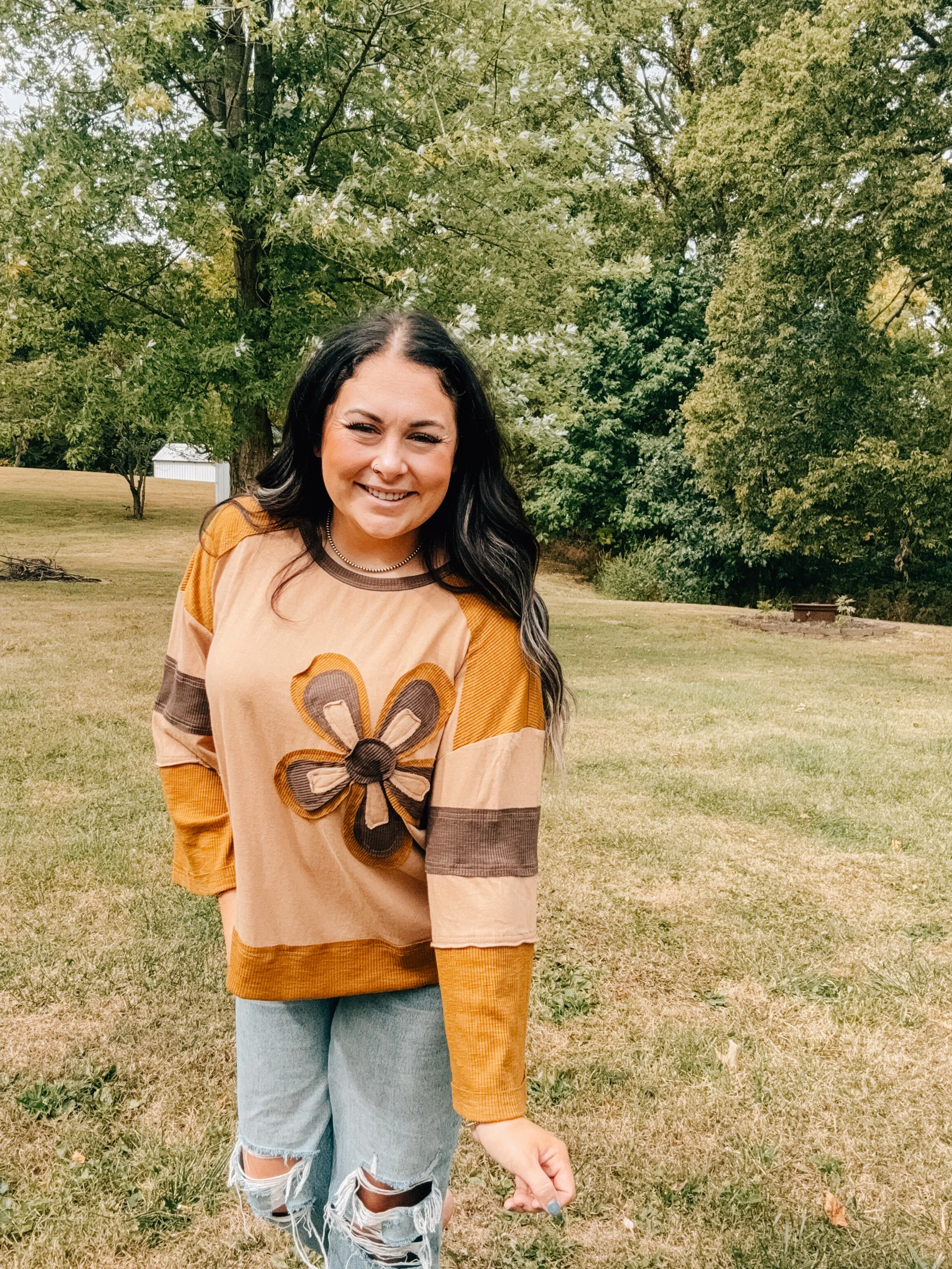Golden Kiwi Mocha Flower Patch Thermal Mix