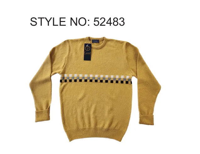 Grant- 52483 Lambwool Colour Block Ochre