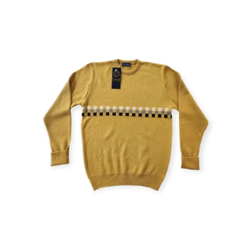 Grant- 52483 Lambwool Colour Block Ochre