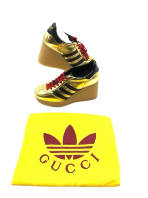 Gucci x Adidas Gazelle Wedge Sneaker Women's Size 37.5 ~ US 7.5