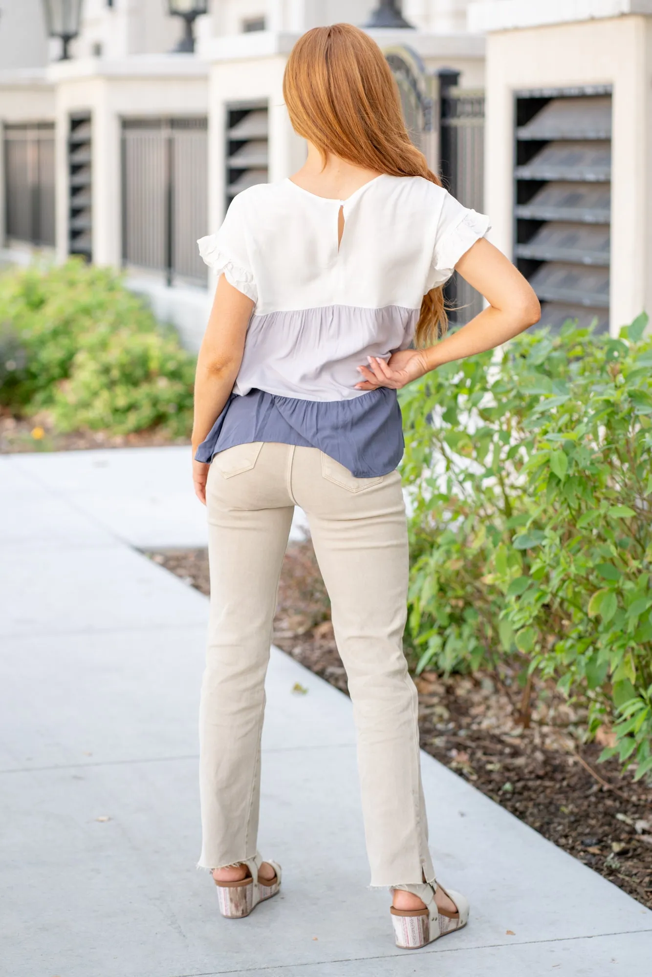 Halle Color Block Top