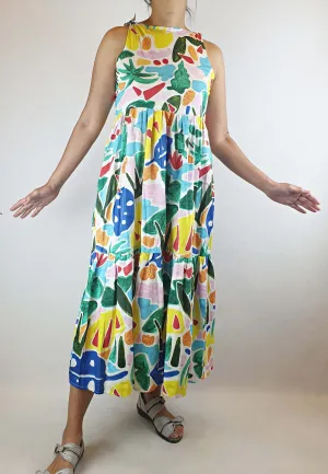 Hetho & Co unique print dress size S