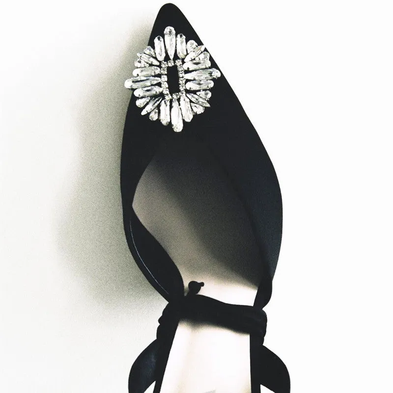 High Heels Stiletto Navy Blue Pumps Sandals Ladies