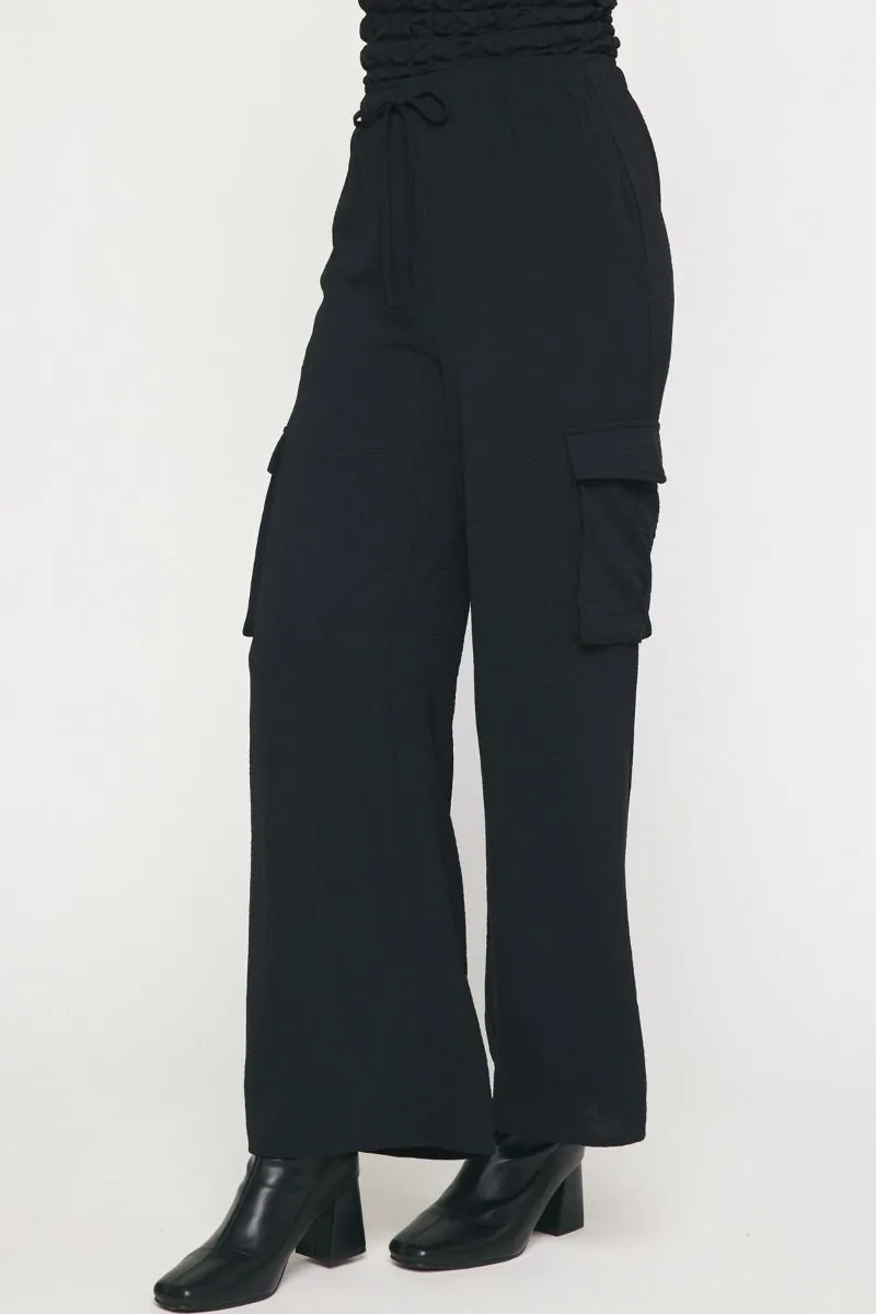 High Waisted Utility Wide Leg Pants