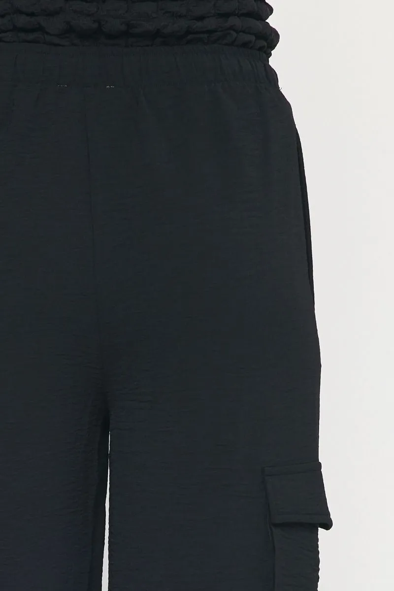 High Waisted Utility Wide Leg Pants
