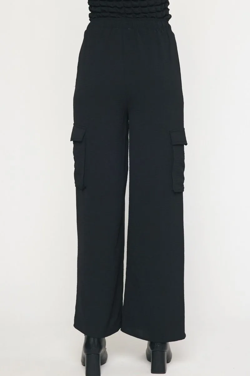 High Waisted Utility Wide Leg Pants