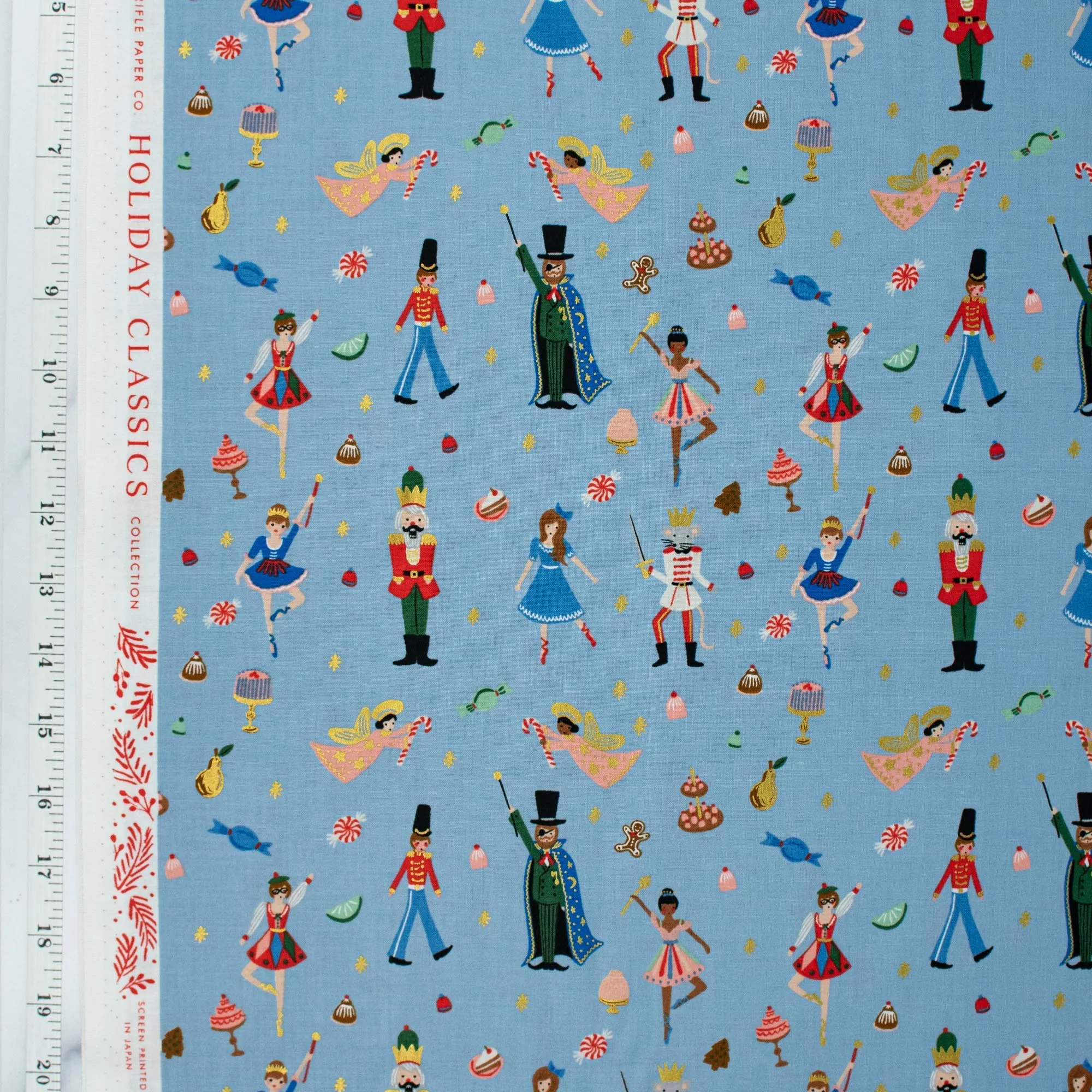 Holiday Classics by Rifle Paper Co. - Land of Sweets - Powder Blue Metallic