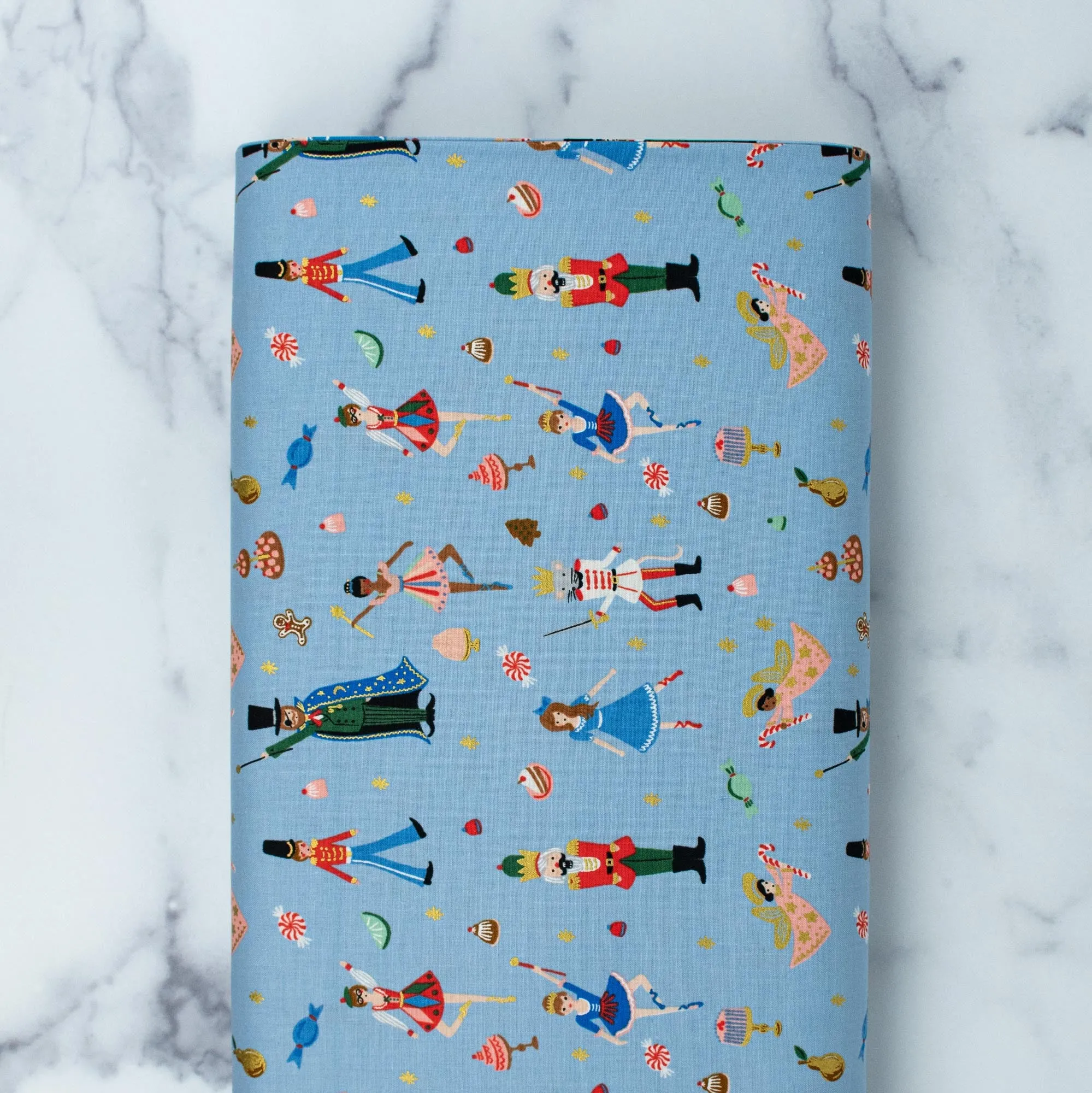 Holiday Classics by Rifle Paper Co. - Land of Sweets - Powder Blue Metallic