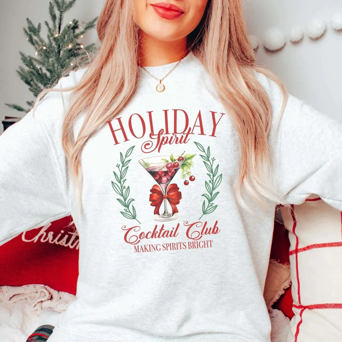 Holiday Spirit Cocktail Club Sweatshirt