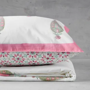 Home Artisan Aiza Floral Pattern Hand Block Print Bed Sheet