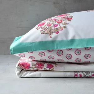 Home Artisan Anaya Floral Pattern Hand Block Print Bed Sheet